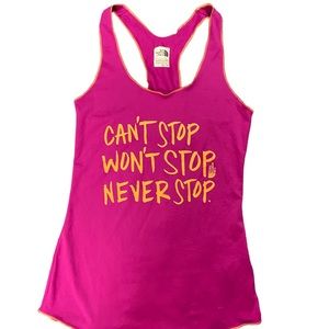 Bright Pink The North Face Athletic Tank Top